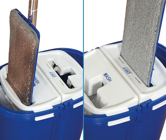 Livington Touchless Mop XXL – selbstreinigender Mopp – Haushaltshilfe 2019 – großes Fassungsvermögen von 7 Litern – automatisches Wischsystem – um 360 Grad drehbarer Mopp – Bodenreinigung – einfache Reinigung