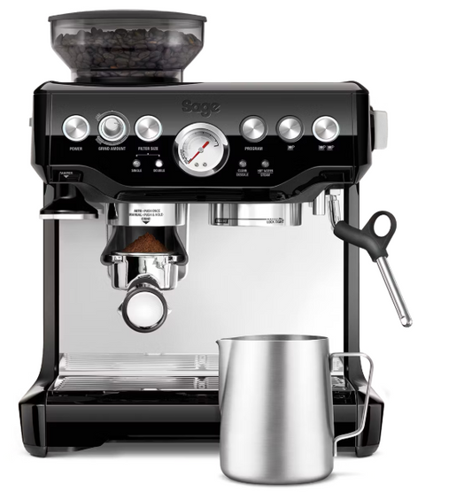 Sage - The Barista Express SES870BKS - Vollautomatische Espressomaschine - Silber mit Schwarz - 31 x 38 x 40 cm
