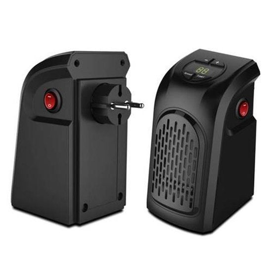 Ontel Handy Heater - Elektrische Mini-Heizung für die Steckdose - 500 W - Kompakter Ofen mit Fernbedienung - Mini-Heizung