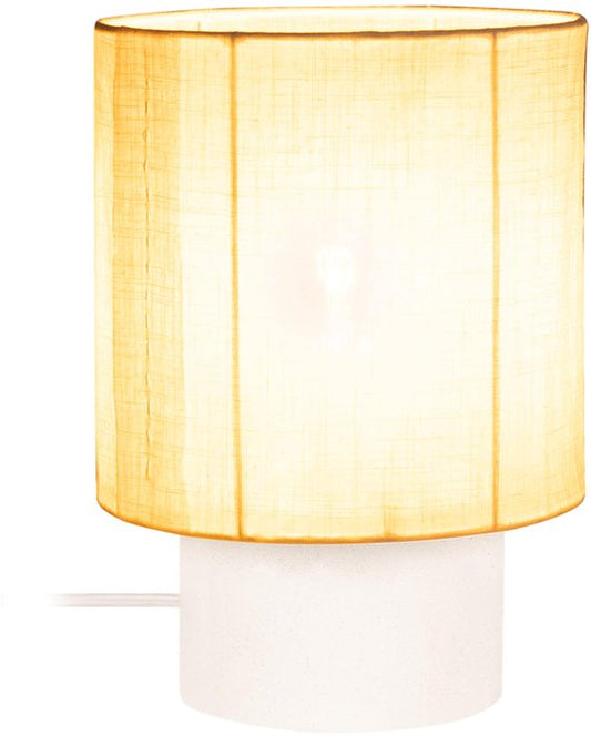 Lucide TISSAJA – Tischlampe – Ø 20 cm – 1xE14 – Weiß | Essential