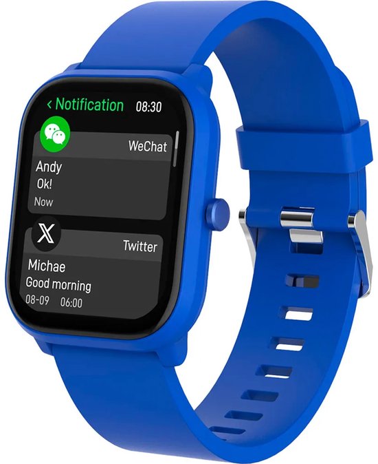 Denver Smartwatch für Kinder – Anrufe/SMS/WhatsApp – Für Android & iOS – Schrittzähler – Schlafaktivitätsmessung – Herzfrequenz, Blutdruckmessung, Sportmodus – SWK120BU