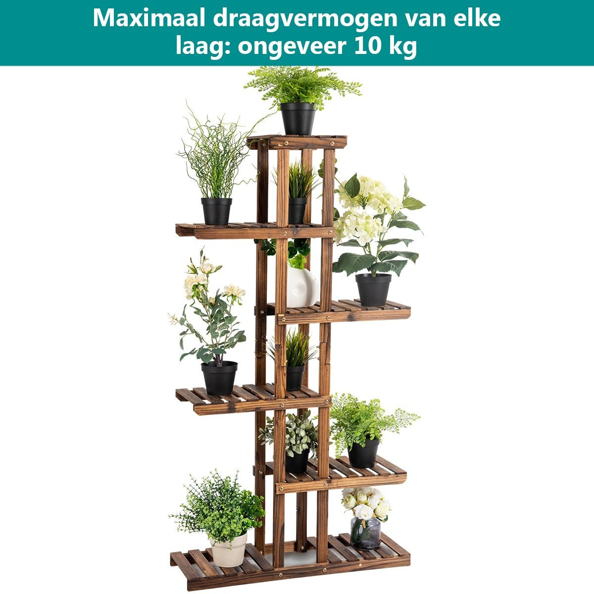 Küste Pflanze Treppe Holz Natur 75x25x140cm