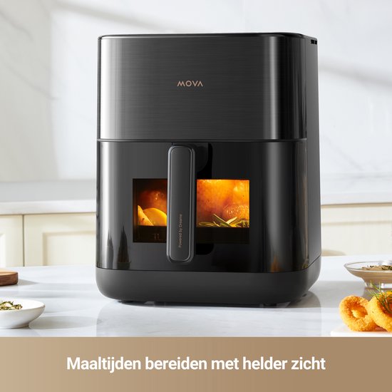 MOVA Tech AeroChef FD10 Pro 6 l, freistehend, 1800 W, Heißluftfritteuse, schwarz