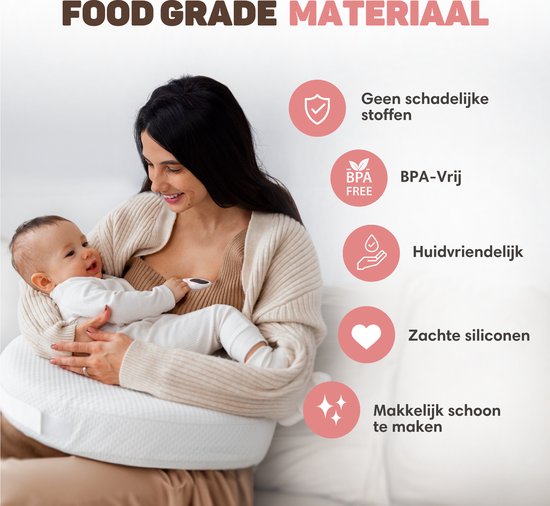 Vulpes Goods® BabyCare Freihändige Milchpumpe - Kabellos & Tragbar – 2 Stück – Weiß