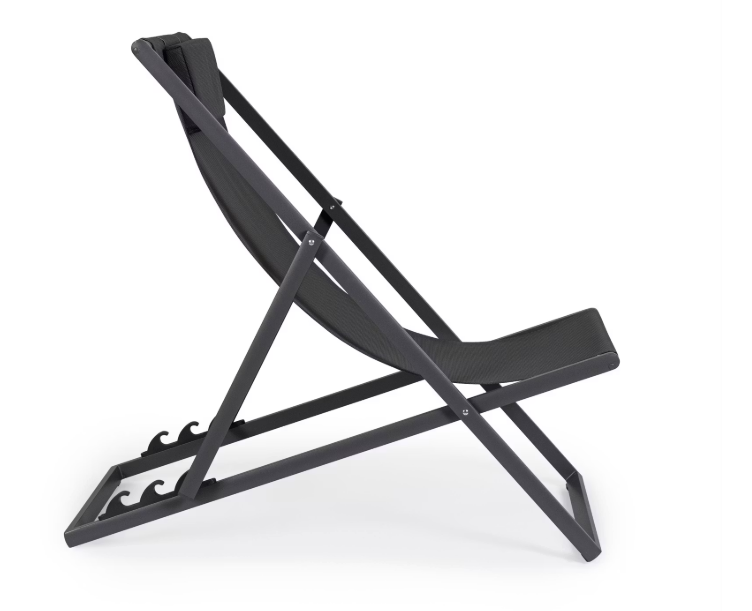 Bizzotto Liege Taylor 65 x 200 x 102 - 42,5 cm | Dunkelgrau