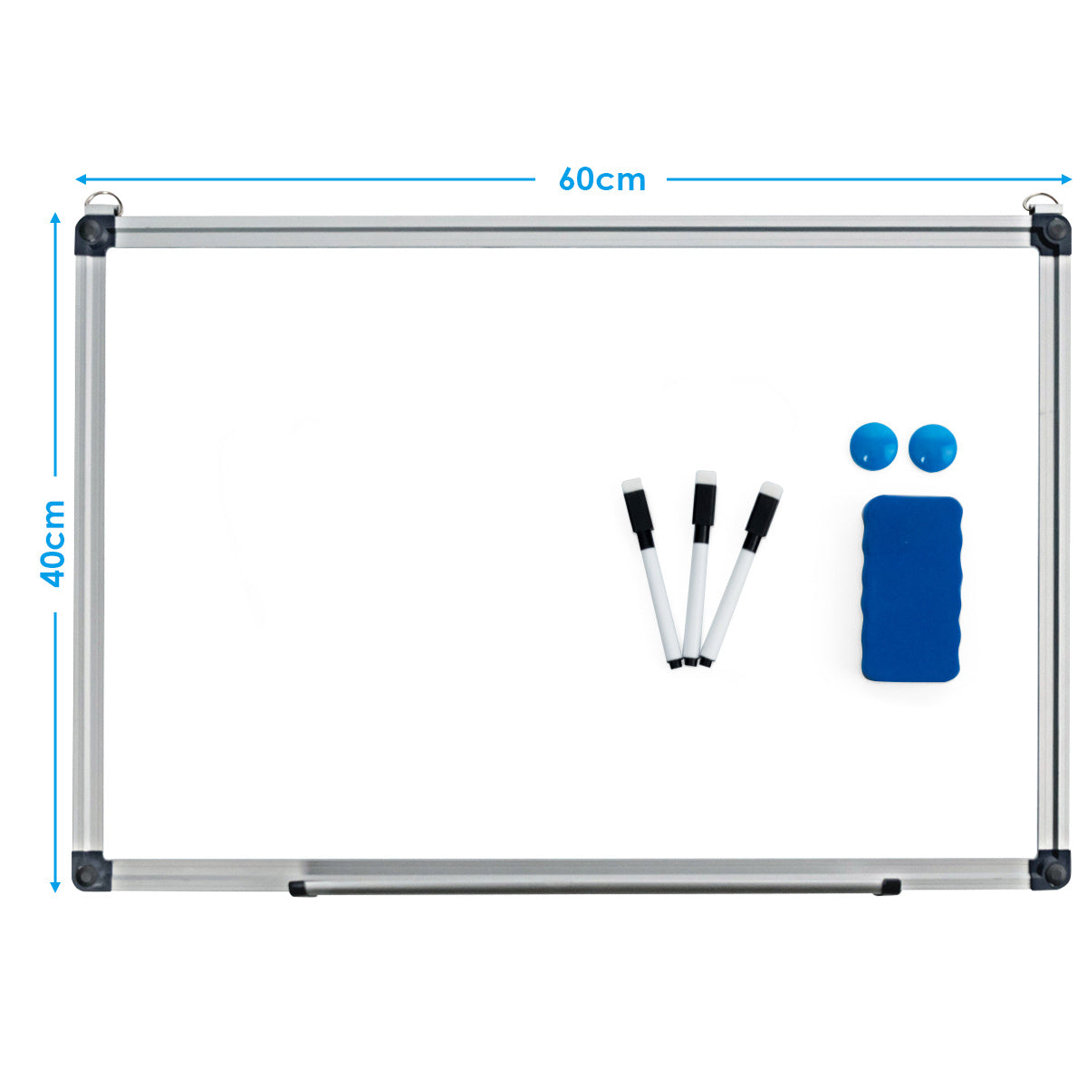 Coast Whiteboard Magnette Table schreibt Tafel Wandtafel Memoboard mit Aluminiumrahmen 60 x 40 cm