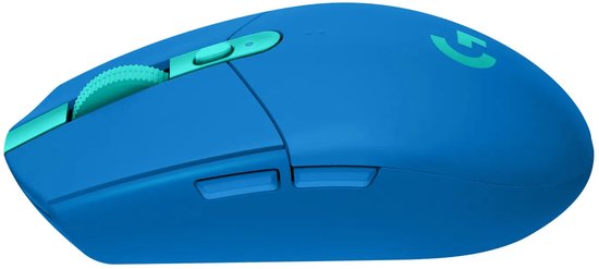 Logitech G305 Lightspeed Gaming-Maus, Bluetooth, optisch, blau, 6 Tasten, 12.000 dpi, beleuchtet, ergonomisch