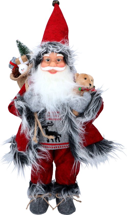 Weihnachtsgeschenke Santa Doll - Weihnachtsdekoration für Indoor - 46cm - Rot