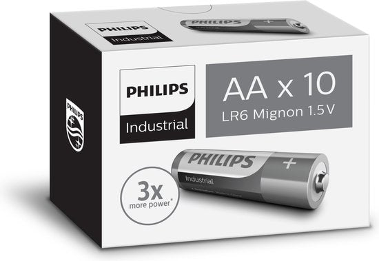 Philips Industrielle Alkaline AA/LR6 10er Pack