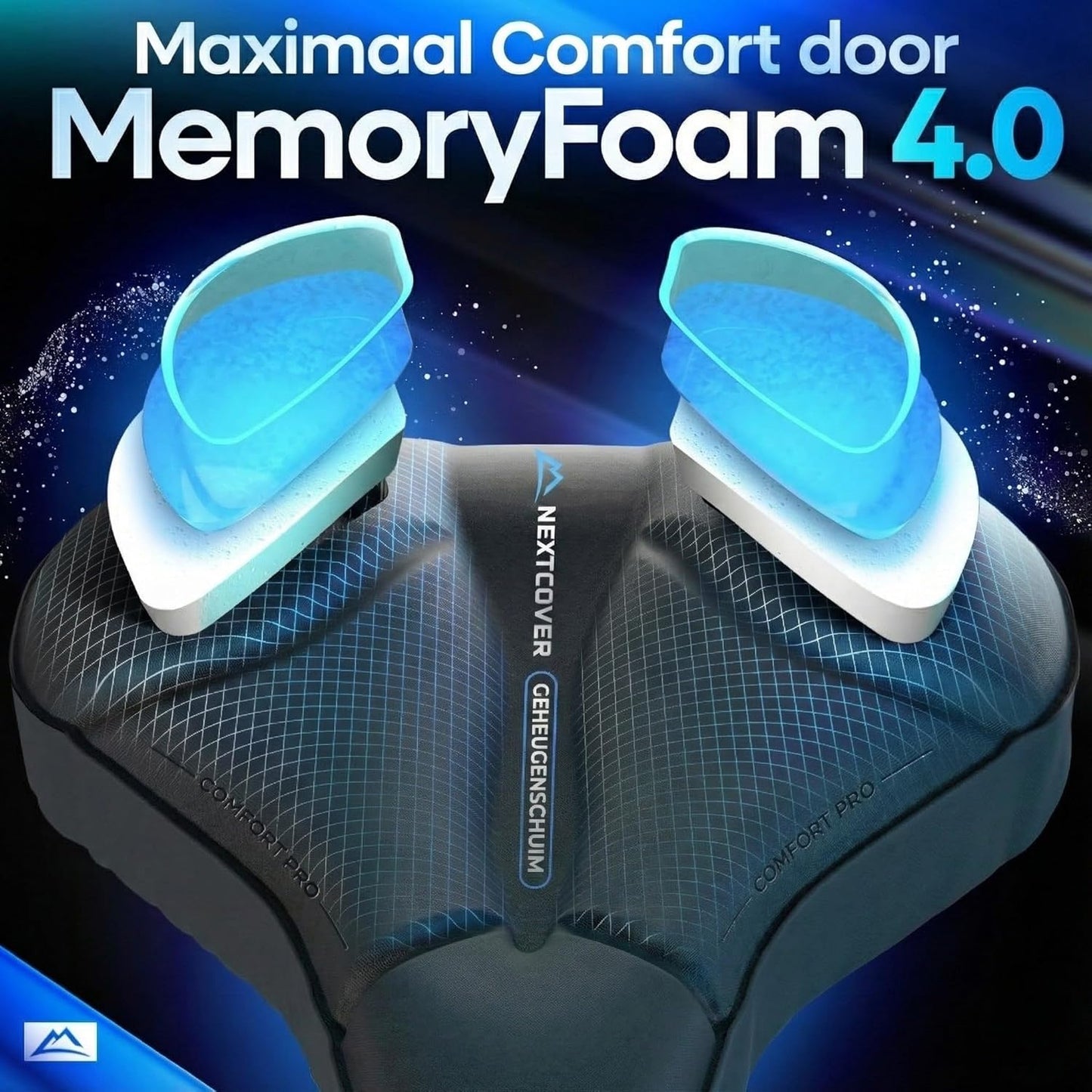Nextcover CoverPro Sattelbezug – Memory Foam 4.0 – Ergonomisch – Citybike