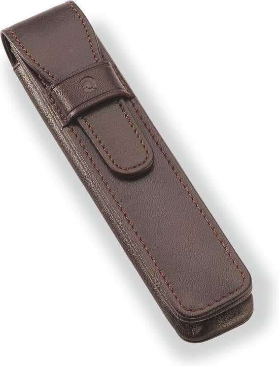 Ledertasche für 1 Stück. braun