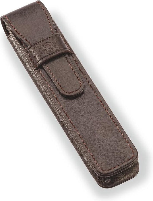 Ledertasche für 1 Stück. braun