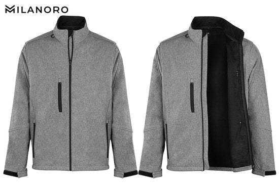 Milanoro - Wind- und wasserdichte Jacken - Jacke mit Kapuze - Navy - XXL