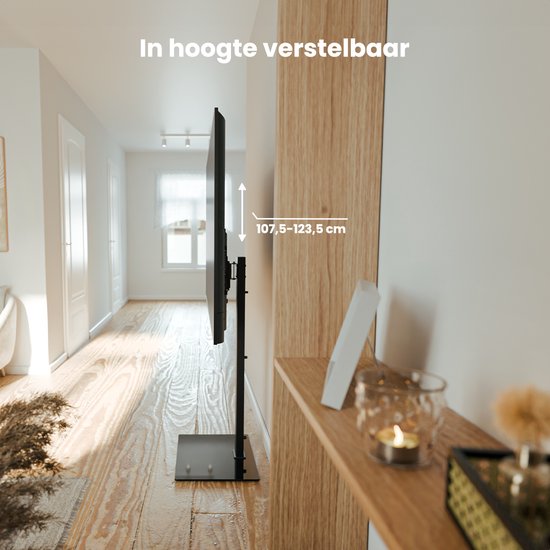 Auronic TV Ständer - Höhenverstellbar - Schwenkbar - Neigbar - 32 bis 70 Zoll - Schwarz