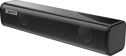 HXSJ - Q2 Soundbar PC-Lautsprecher - USB - für Desktop-Computer / Notebooks / Smart-TVs / Projektorgeräte - Schwarz