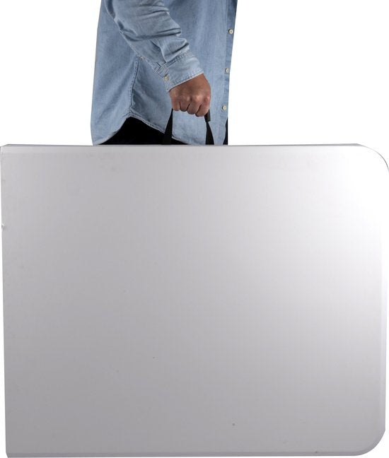 Campingtisch zusammenklappbar - Gartentisch Kunststoff - 180x74x74cm - bis zu 6 Personen - Weiß