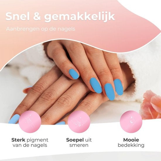 Moods Gellac 6-teiliges Set - Gel-Nagellack - 8ML - Rio Vibes Edition - Gellac - Nägel - Gel Polish Starter Pack - Sommerfarben