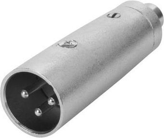 HQ-Power Xlr-rca Stecker - xlr 3-pin männlich auf rca weiblich