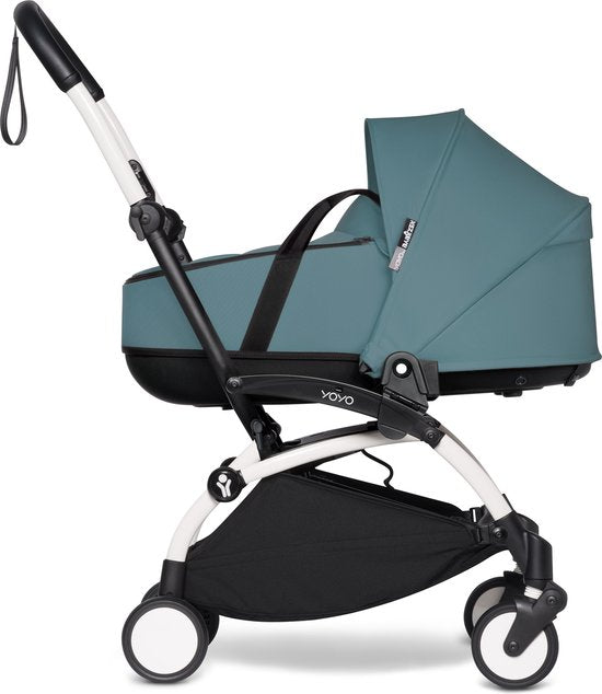 Babyzen YOYO Reisebett, Aqua – Das Reisebett verfügt über eine dicke Doppelmatratze, eine belüftete Liegefläche und ein Sonnendach – Erfordert einen YOYO2-Rahmen (separat erhältlich)