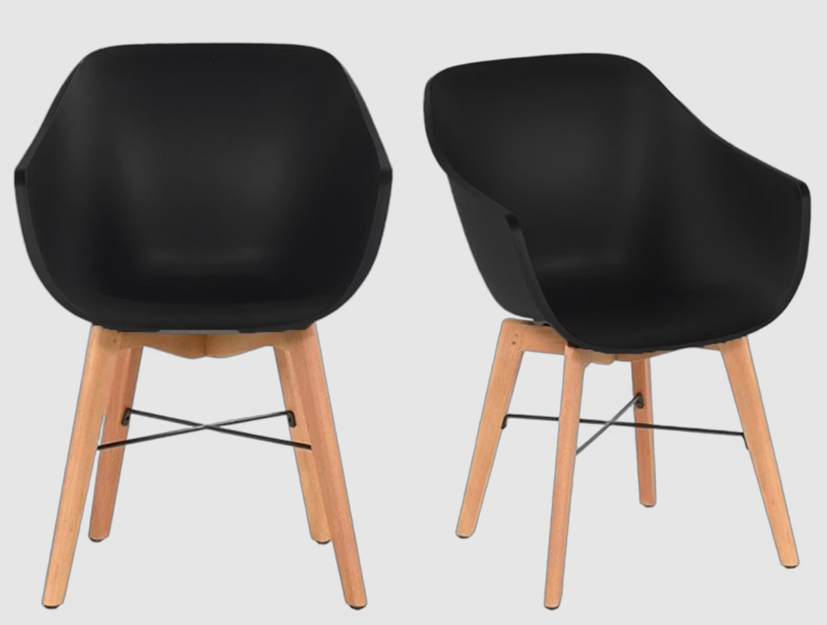 2x Hartman Iris Chair | Schwarz