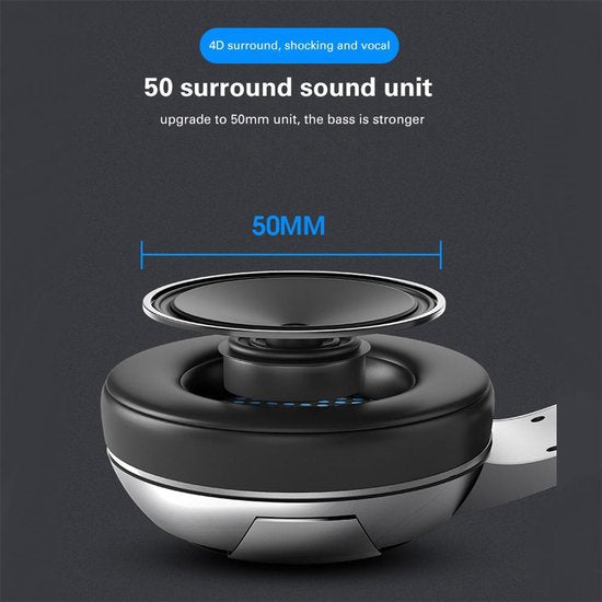 AULA G91 USB Gaming Headset - 7.1 Surround Sound - PS4 / PS5 Kopfhörer - Schwarz