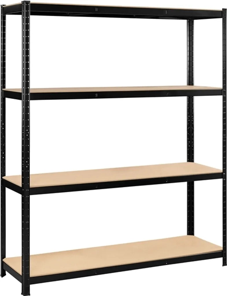 Yaheetech Regalschrank 180 x 150 x 45 cm – 4 Einlegeböden – 265 kg pro Einlegeboden – Schwarz