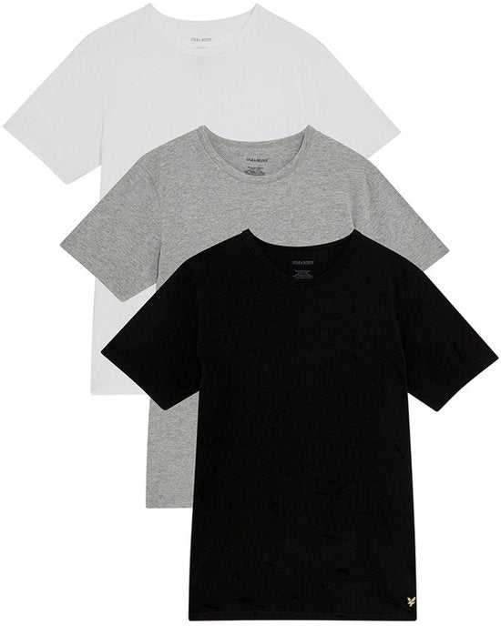 Lyle & Scott Basic Lounge-Shirt für Herren (3er-Pack) – Größe M