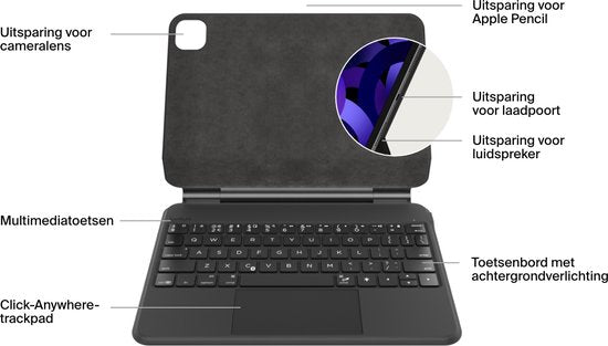Belkin Pro Case mit Tastatur und magnetischem Ständer für iPad Pro 11" (4. Generation) - QWERTY