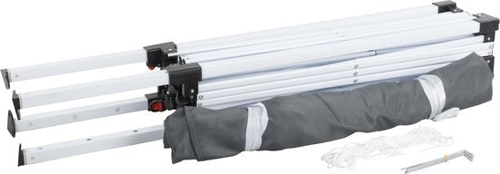 Partyzelt Easy Up - grau/anthrazit - 3 x 3 m