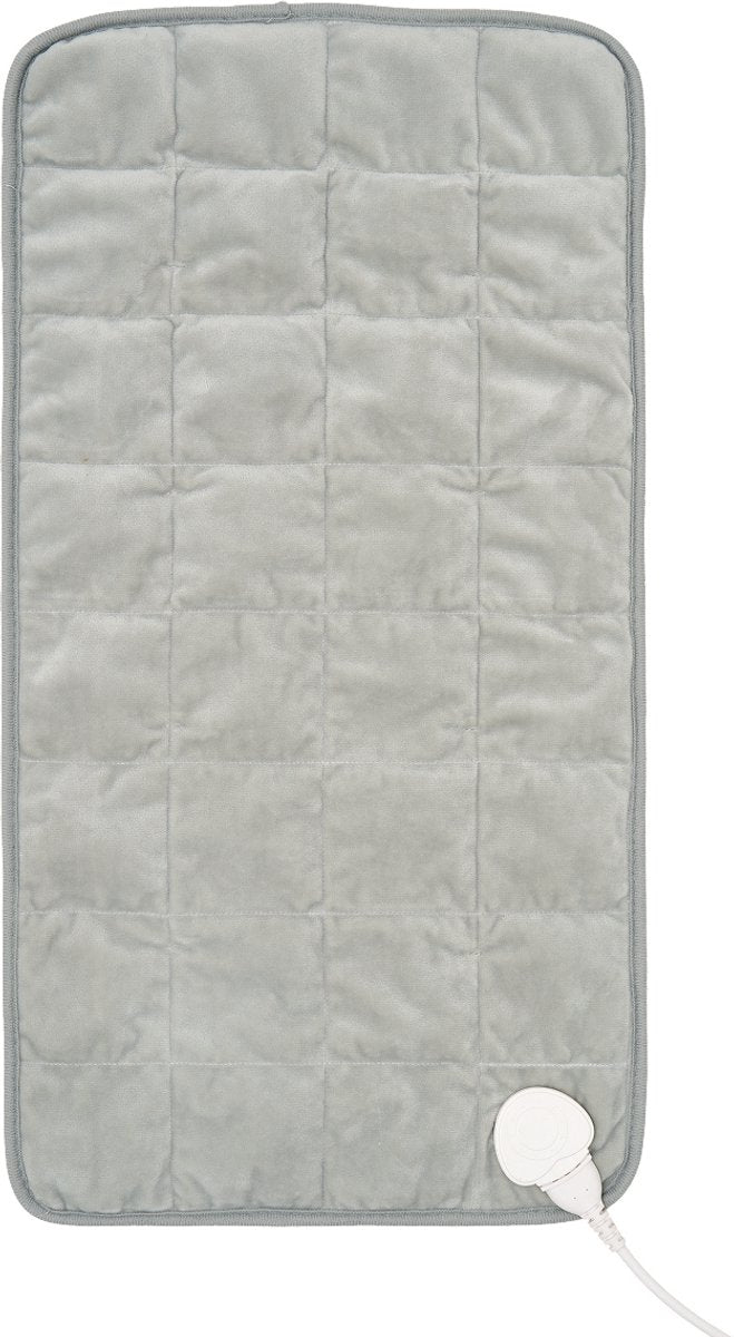 Auronic Gewichtetes Heizkissen XXL – 9 Heizstufen – Timer – 60 x 30 cm – 1,3 kg – Grau