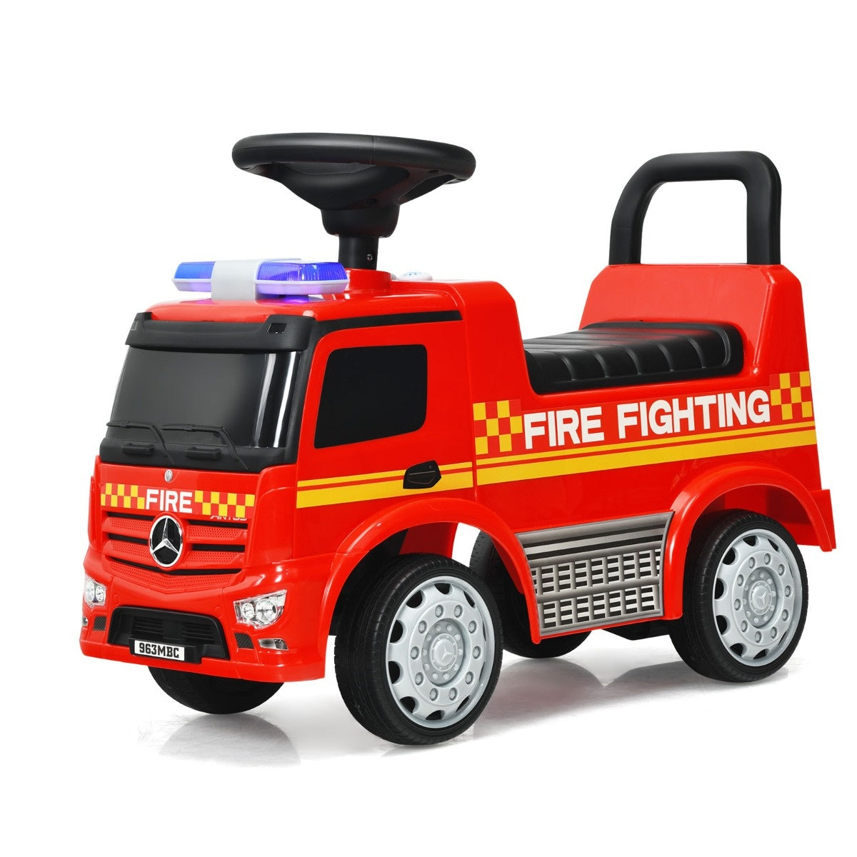 Coast Kinder-Feuerwehrauto Lizenzierter Mercedes Benz Schiebewagen 62 x 29 x 43 cm rot