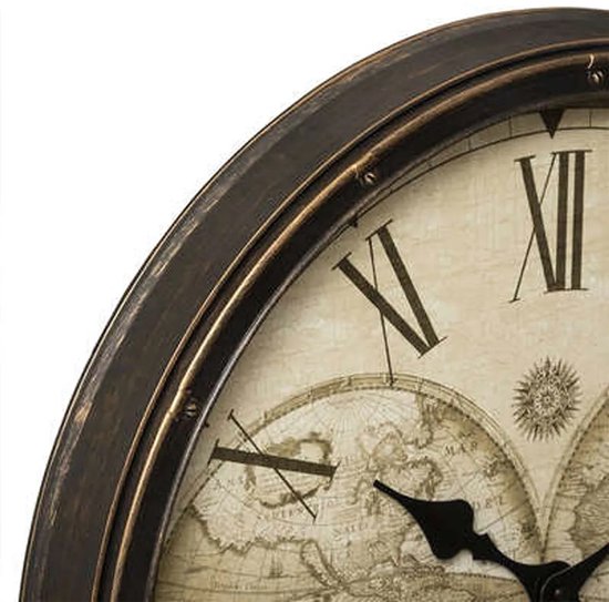 Uhr – Wanduhr – Weltzeituhr, Durchmesser 51 cm – Hochwertige Uhr