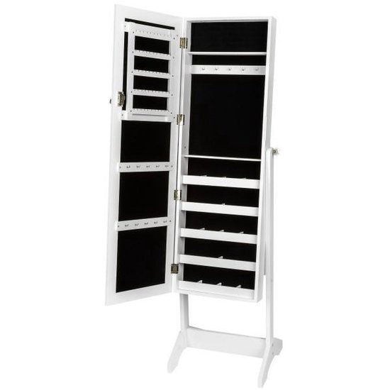 tectake - Vitrinekast - wit - MDF
