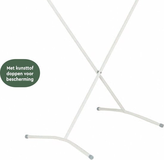 BRASQ Stehendes Trockengestell Weiß - 8 Meter - Wäschetrockner - Zusammenklappbares Wäscheständer - Stehendes Trockengestell - Trocknungsständer - 90x53x83 cm