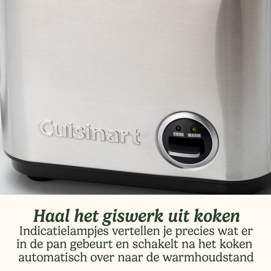 Cuisinart – Reiskocher mit Dampfgarer – Dampfgarer für 6 Personen – Multi-Kocher, BPA-frei – Schwarz