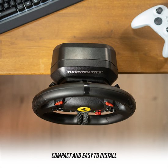 Thrustmaster T98 Ferrari 296 GTS – Rennlenkrad mit Pedalen für Xbox Series und PC – kompatibel mit Forza Horizon 6