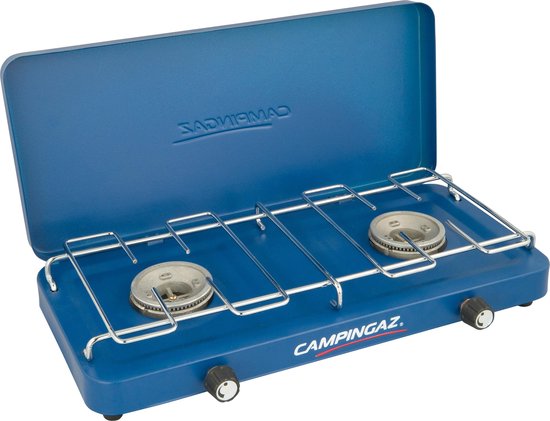 Campingaz Base Camp Campingkocher - 2 Brenner Camping Gaskocher - 2x 1600 Watt - blau