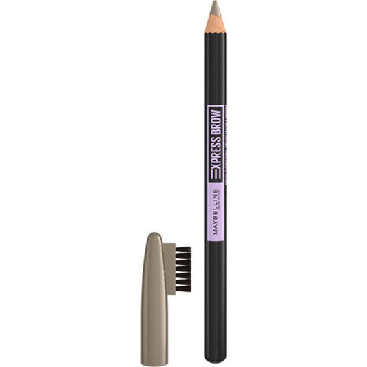 Maybelline Express Brow Augenbrauenstift – 04 Deep Brown – Anspitzbar mit Bürstchen – Wachsformel