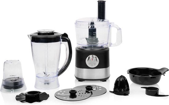 Princess 221054 – Multifunktionale Küchenmaschine – 8-in-1 – Küchenmaschine – Mixer – Leistungsstarker Motor mit 1000 W – 2 Liter