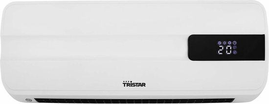 Tristar KA-5070 Keramikheizkörper – 2000 W – Wandmontage – Mit Fernbedienung und LED-Anzeige – Timer und Wochentimer – Weiß – Sichere und effiziente Heizung mit Überhitzungsschutz