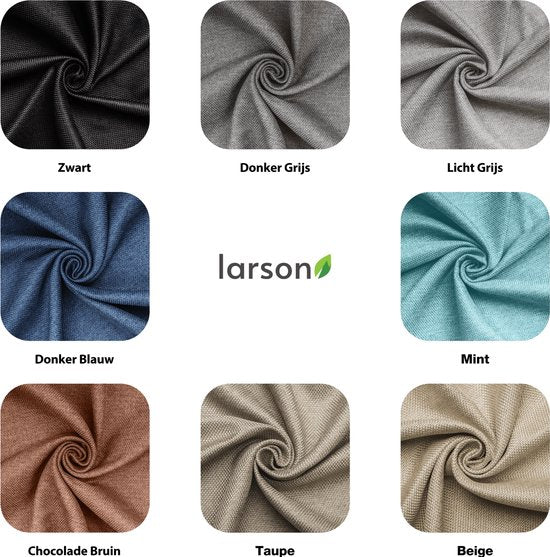 Larson - Luxuriöser gewebter Verdunkelungsvorhang - Haken - Schokoladenbraun - 150 x 250 cm - Verdunkelung & Konfektion