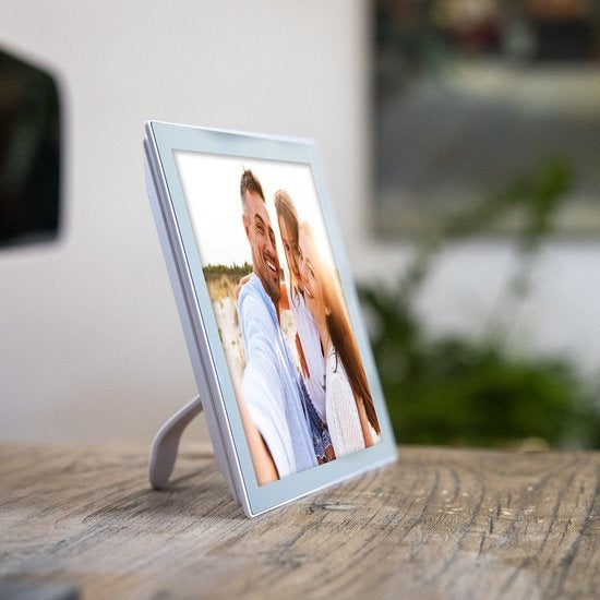 Denver Digitaler Fotorahmen mit SPIEGEL DISPLAY 10.1 Zoll - Frameo App - Fotorahmen - 16GB - PFF1041 - Weiß