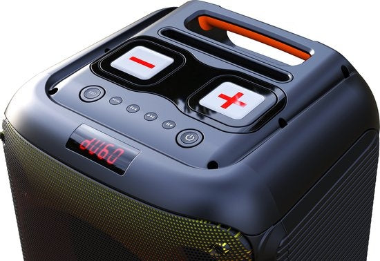 Denver - Bluetooth Lautsprecher Party Box - Disco Lights - Inkl. Fernbedienung - Mikrofonanschluss - BPS250 - Schwarz