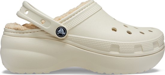 Crocs Classic Platform Lined Clogs, beige, EU 38–39, Damen