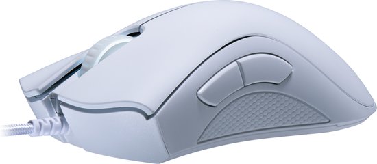 Razer DeathAdder Essential – Kabelgebundene Gaming-Maus – Ergonomisch – Programmierbar – 6.400 DPI – Optisch – Weiß