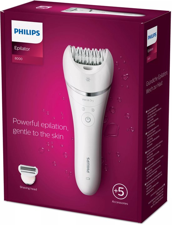 Philips Series 8000 BRE710/00 – Nass & Trocken – Epilierer