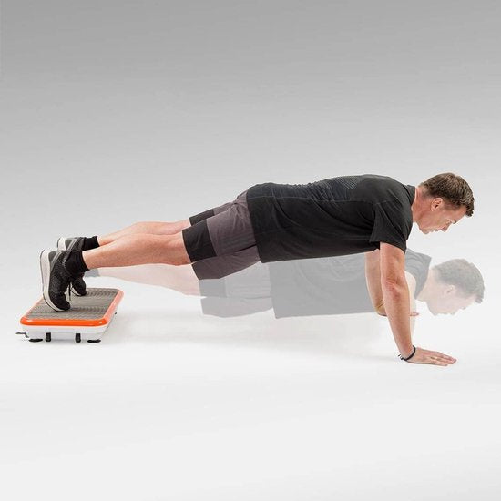 Vibro Shaper – Vibrationsplatte mit Oszillationstechnologie strafft den Körper – Powerplate trainiert alle Muskelgruppen – inklusive Power-Stretchbänder