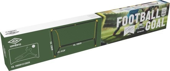Umbro Fußballtor - Faltbar - 180 x 91 x 120 CM - Für Kinder - Schwarz/Gelb