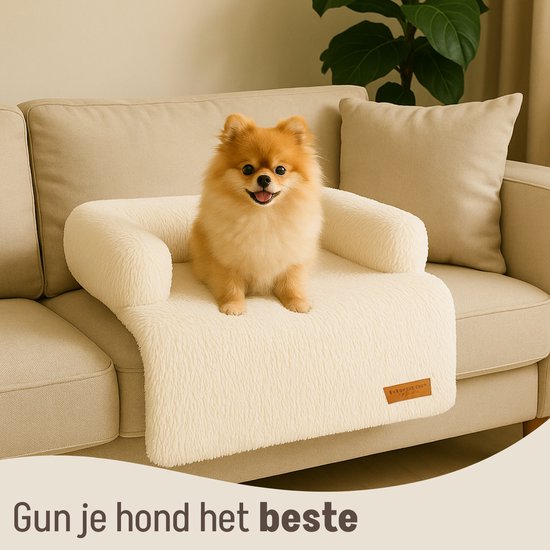 By Cee Cee Original Hundedeckenbank - Hundedeckenbank - Hundekorb - Premium - komplett abnehmbar - Beige - 75x90 - Größe S