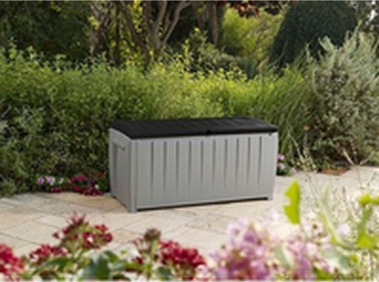 Keter Novel Aufbewahrungsbox - 340L - 124x55x62.5cm - Grau
